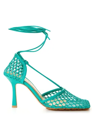 Bottega Veneta Sandali a Rete Stretch in Verde
