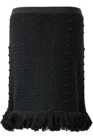 Bottega Veneta Gonna Lavorazione a Maglia Pom Pom