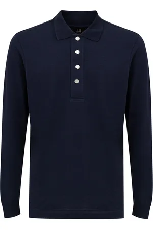 Dunhill Polo in Misto Cashmere a Maniche Lunghe