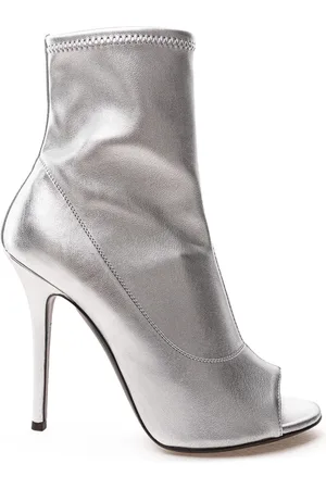 Giuseppe Zanotti Stivaletti Open Toe in Silver