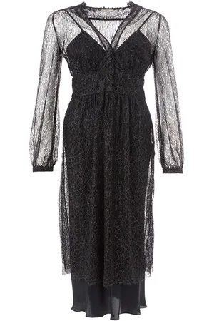 LARDINI Abito Lungo in Tulle con Sottoveste