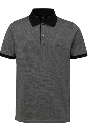 Dunhill Polo in Cotone e Seta Nero