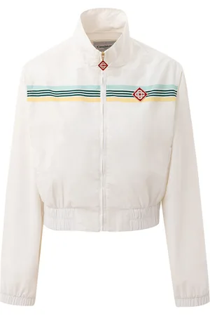 Casablanca Giacca bianca con patch logo