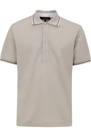 CANALI Polo grigia manica corta