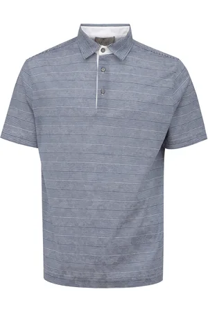 CANALI Polo a righe manica corta