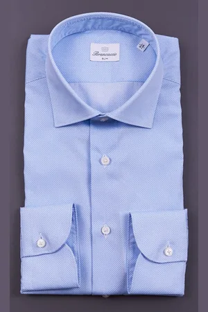 Brancaccio Camicia stampata slim fit, colore
