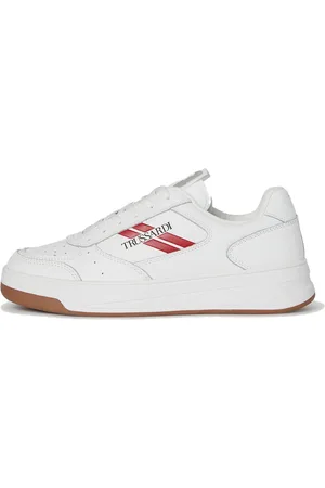Trussardi Sneaker trussardi in pelle yury low bianca, colore