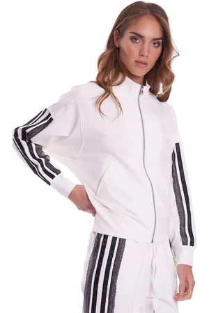 Twin-Set Felpa con banda in pizzo e zip, colore