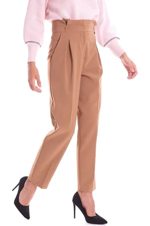 Luckylu Pantalone vita alta con pinces , colore