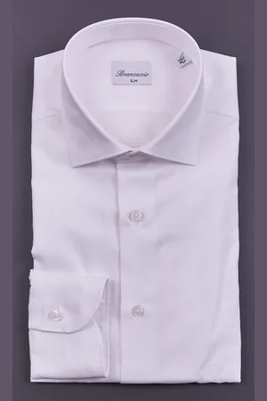 Brancaccio Camicia bianca operata, colore