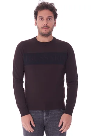 Trussardi Maglia trussardi girocollo con logo lettering, colore