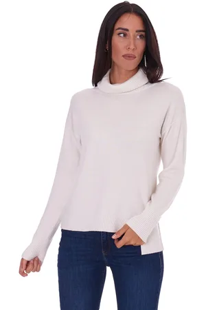 White Wise Maglia dolcevita asimmtrica, colore