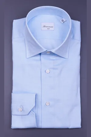 Brancaccio Camicia microfantasia slim fit, colore