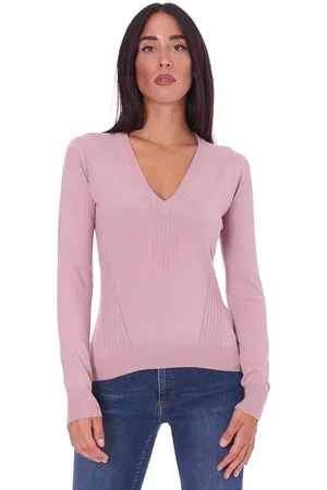 Trussardi Maglia trussardi scollo a punta in viscosa, colore