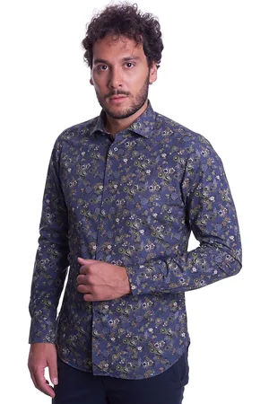 Brancaccio Camicia a fiori slim fit, colore