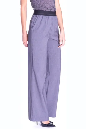 Luckylu Pantalone palazzo fresco lana , colore