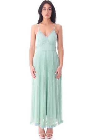 Twin-Set Abito lungo in tulle ricamato, colore