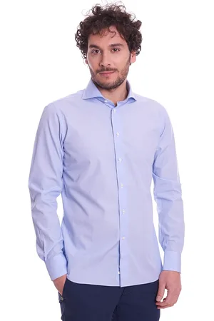 Brancaccio Camicia mille righe slim fit collo melia francese , colore