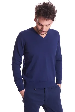 Browns Maglia scollo a v in puro cotone, colore