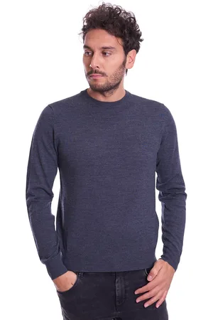 Trussardi Maglia girocollo slim fit in pura lana, colore