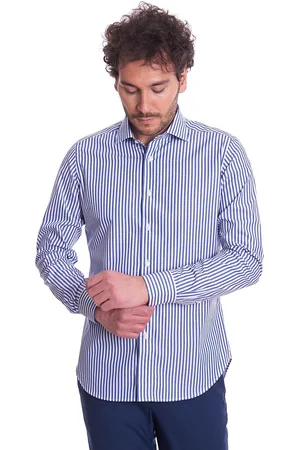 Brancaccio Camicia a righe collo italiano giò, colore
