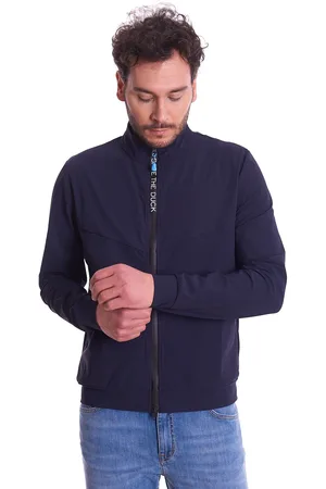 save the duck Felpa tecnica con zip logata, colore