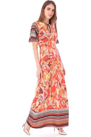 Luckylu Abito lungo in jersey stampato, colore
