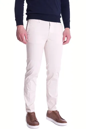 RE-HASH Pantalone re hash leggero mucha con risvolto spigato, colore