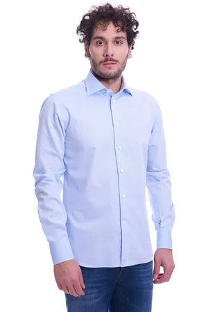 Brancaccio Camicia slim fit operata collo italiano , colore