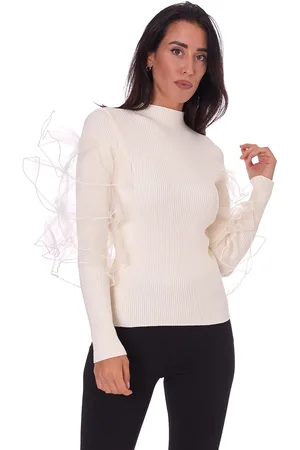 Twin-Set Maglia con balze in tulle, colore