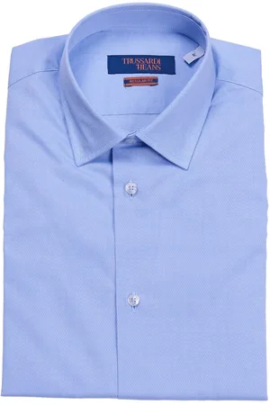 Trussardi Camicia microfantasia regular fit, colore