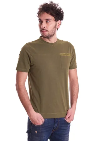 Halston Heritage T-shirt in piquet con taschino, colore
