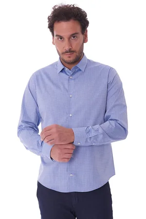 Trussardi Camicia trussardi a fantasia regular fit, colore