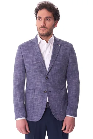 ALESSANDRO GILLES Giacca fiammata in misto lino, colore