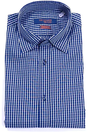 Trussardi Camicia a quadretti regular fit button down, colore