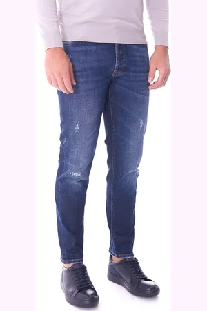 TELERIA ZED Jeans mark bottoni graffiato, colore
