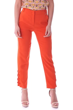 Luckylu Pantalone sigaretta stringato al fondo, colore