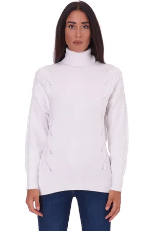 White Wise Maglia dolcevita con manica intrecciata, colore