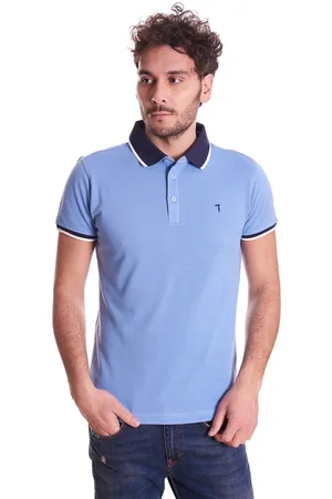 Trussardi Polo con collo a contrasto, colore