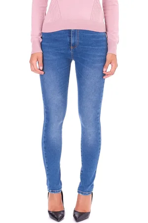 Twin-Set Jeans skinny vita alta chiaro, colore