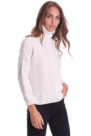 Maria Bellentani Maglia collo alto a coste vintage, colore