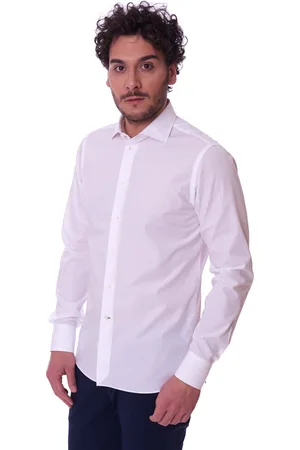 Brancaccio Camicia slim fit bianca, colore