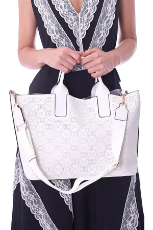 Twin-Set Borsa tote grande con tagli laser, colore