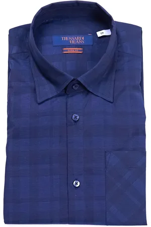 Trussardi Camicia a quadri regular fit con taschino, colore