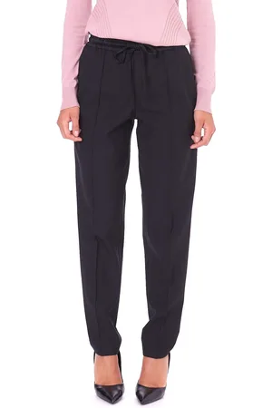 Twin-Set Pantalone jogging in fresco lana, colore
