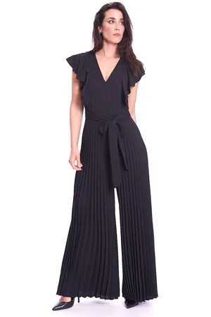 Twin-Set Tuta plissetta con cintura nera, colore