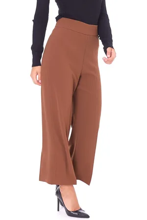 Luckylu Pantalone cropped vita alta, colore