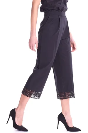 Twin-Set Pantalone con dettagli in pizzo e pinces, colore
