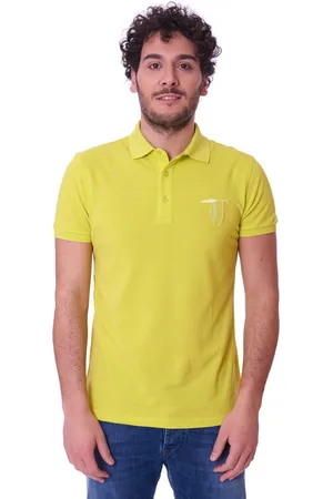 Trussardi Polo slim fit gialla, colore