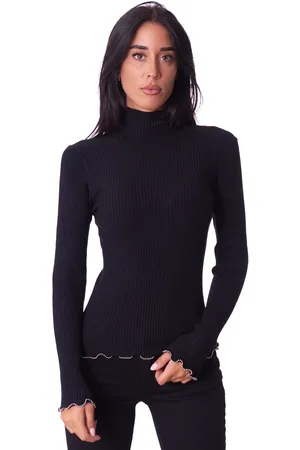 Twin-Set Maglia lupetto con bordatura in perle, colore